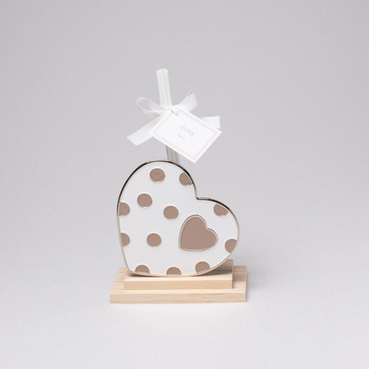 White Heart Large Margot Air Freshener Bomboniera