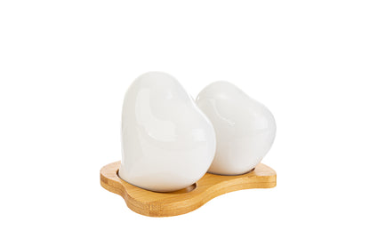 Ensemble salière et poivrière en porcelaine Le Stelle de taille moyenne