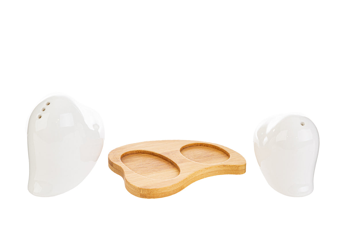 Ensemble salière et poivrière en porcelaine Le Stelle de taille moyenne