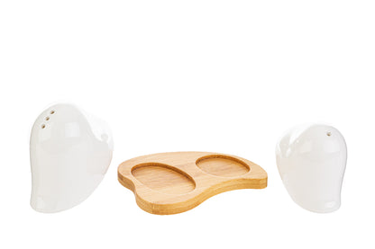 Ensemble salière et poivrière en porcelaine Le Stelle de taille moyenne