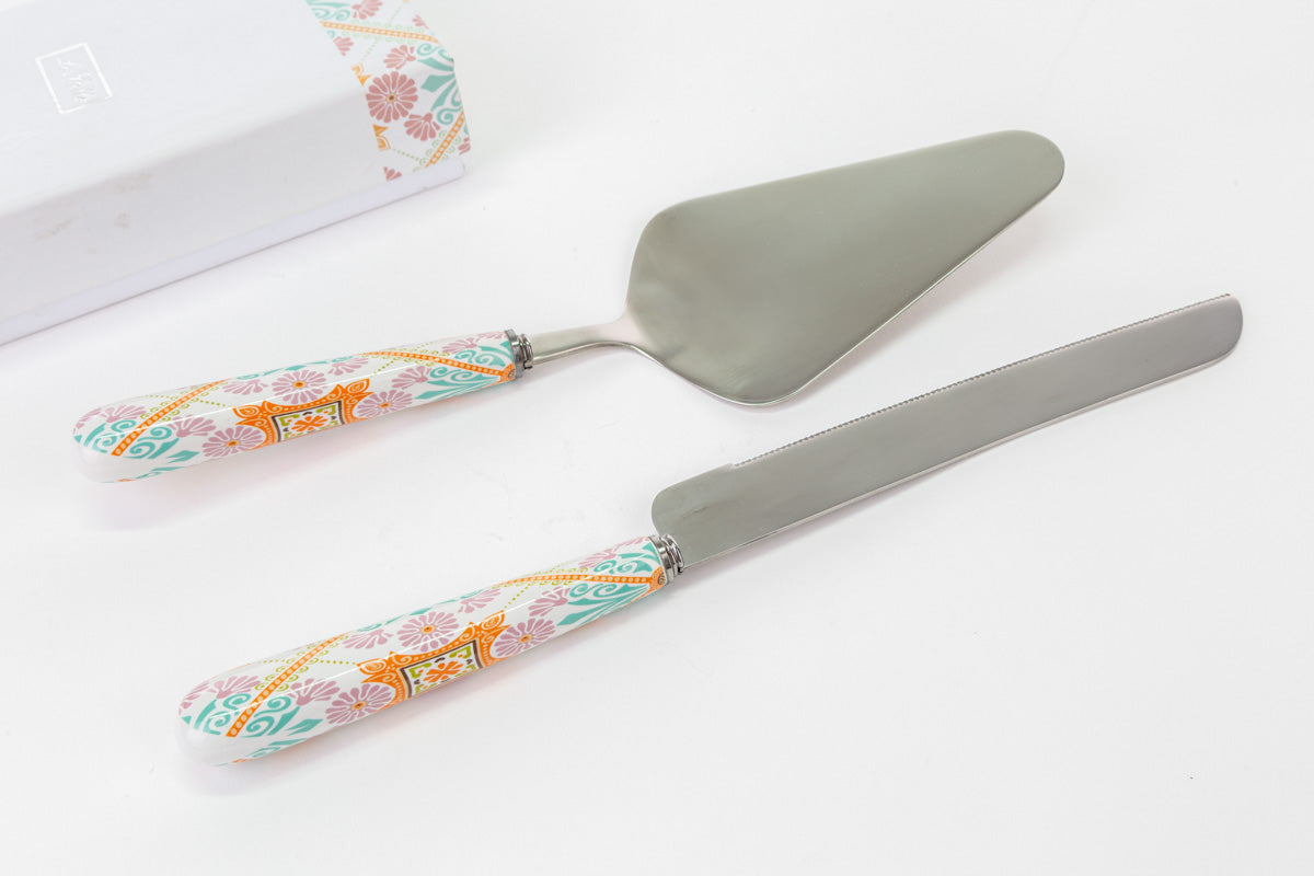 Faveur de coupe-gâteau fantaisie en métal