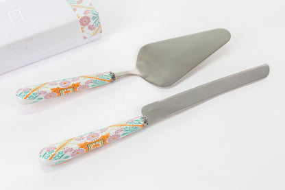Faveur de coupe-gâteau fantaisie en métal