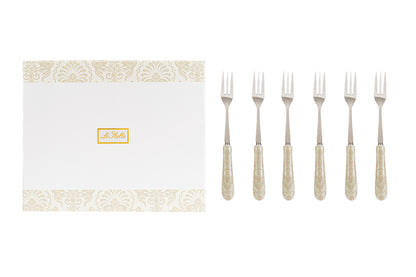 Wedding favor set of fantasy metal forks with stars 