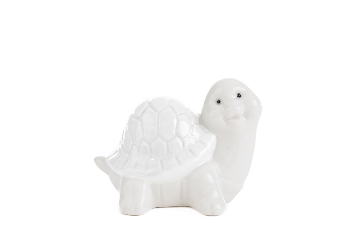 White Porcelain Turtle Favor or Placeholder Le Stelle