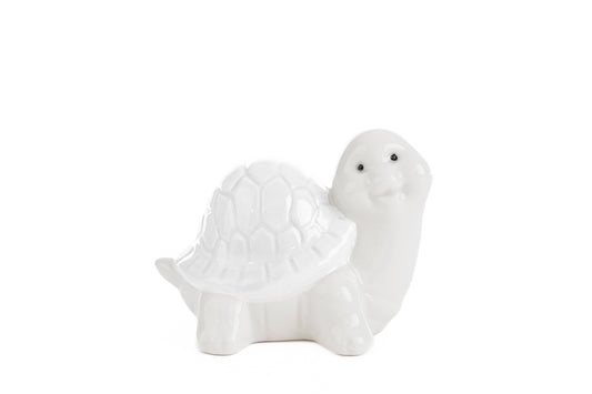 White Porcelain Turtle Favor or Placeholder Le Stelle