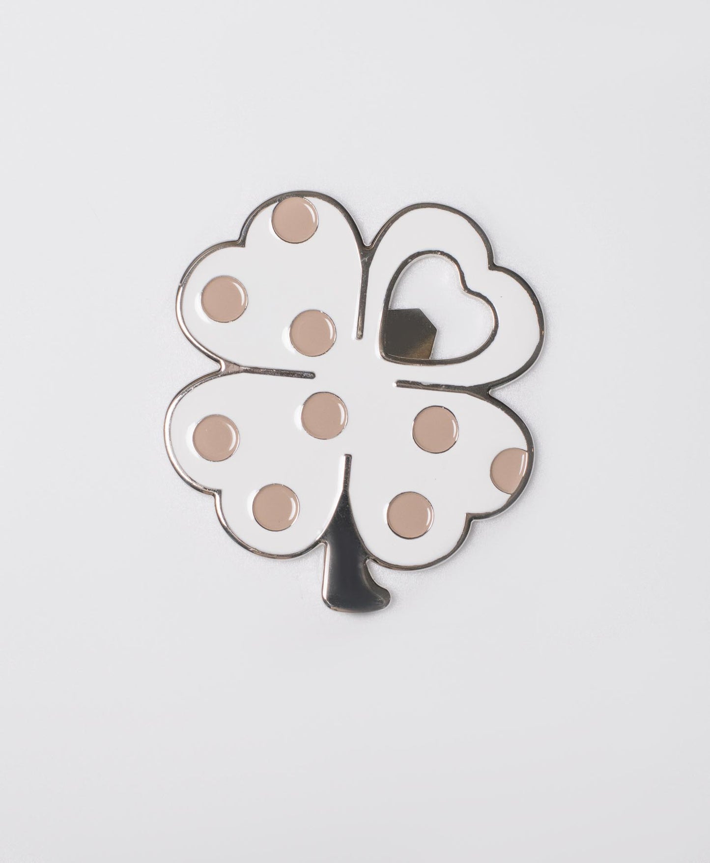 Wedding Favor Bottle Opener Steel Color White Margot 