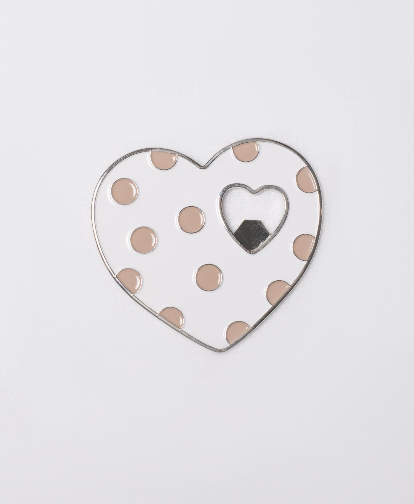 Wedding Favor Bottle Opener Steel Color White Margot 