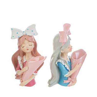 Faveur de vase en résine Girl Le Stelle
