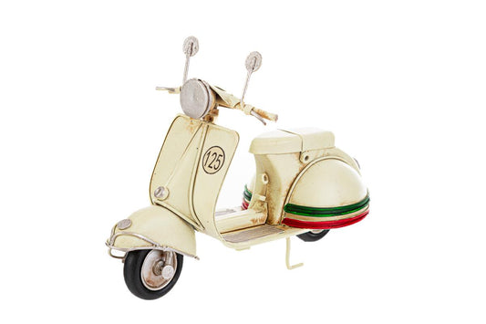Bomboniera Moto 125 Metallo Bianca Le Stelle
