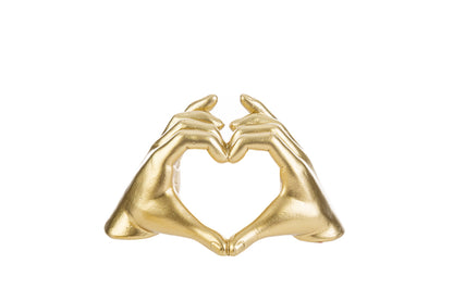 Favor Heart Hands Resin Gold The Stars
