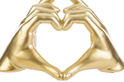 Favor Heart Hands Resin Gold The Stars