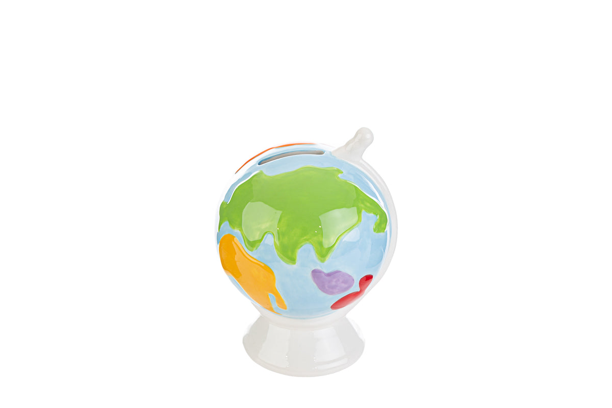 Bomboniera Mappamondo Salvadanaio in Ceramica con Shopper Le Stelle