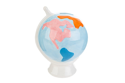 Bomboniera Mappamondo Salvadanaio in Ceramica con Shopper Le Stelle