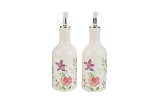 Bomboniera Set Olio e Aceto Fiori Porcellana Le Stelle