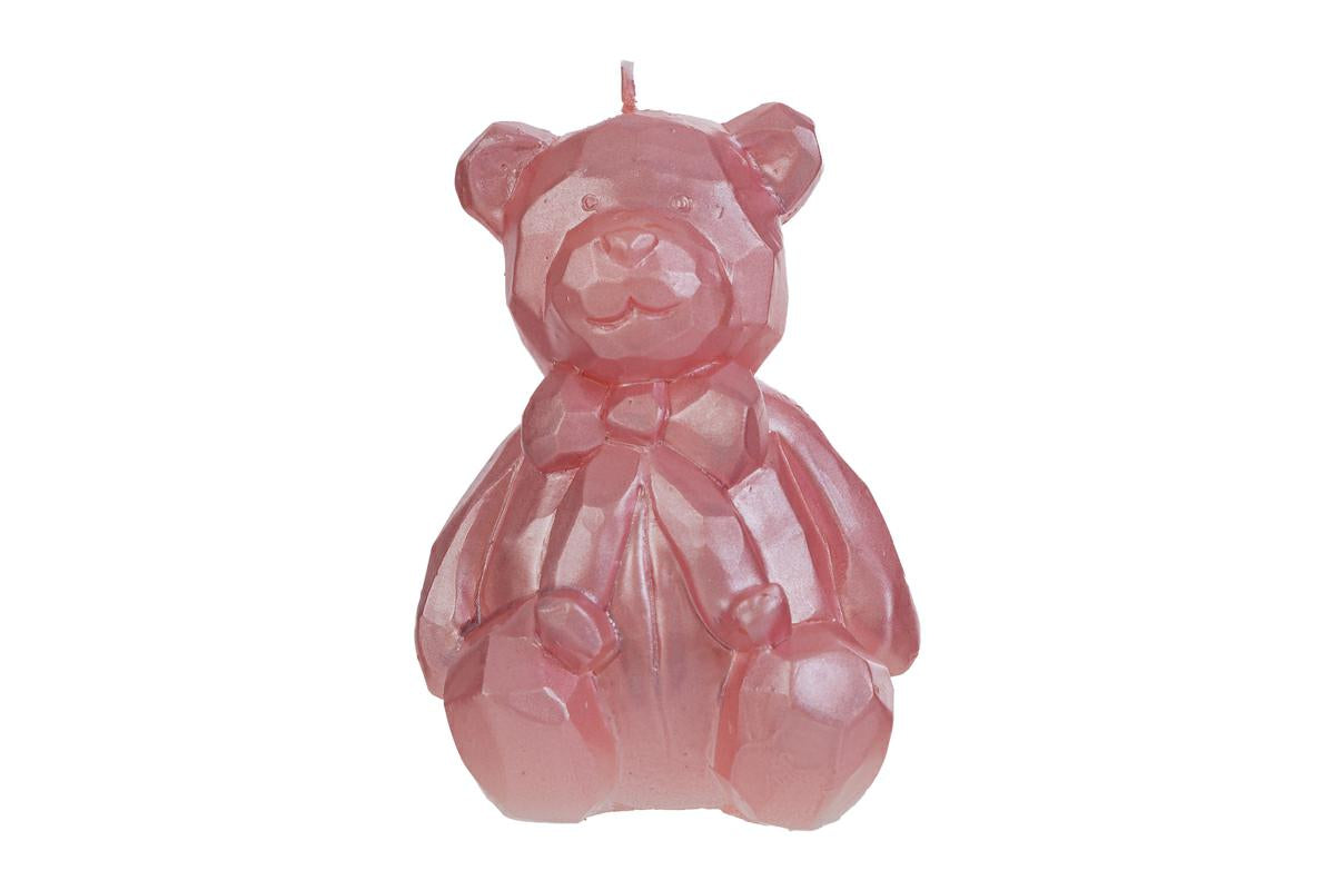 Bomboniera Candela Orsetto Rosa Celeste Bianco con Shopper Le Stelle
