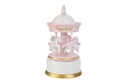 Favor Wooden Carillon Carousel Celestial Stars with Shopper
