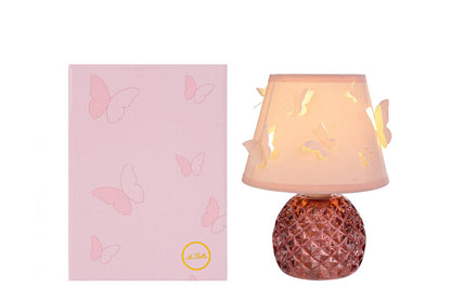 Bomboniera Lampada Vetro Farfalle con Box Regalo Le Stelle