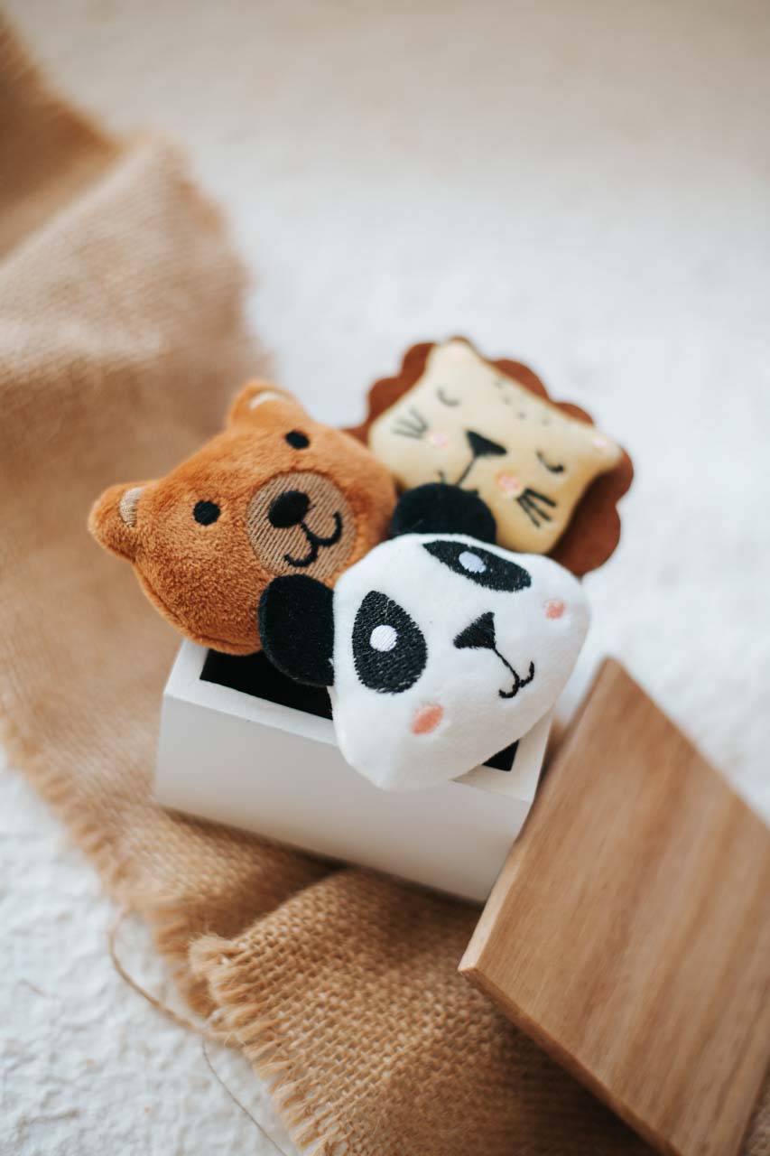 Bomboniera o Segnaposto Peluche Calamita Animali della Foresta Margot