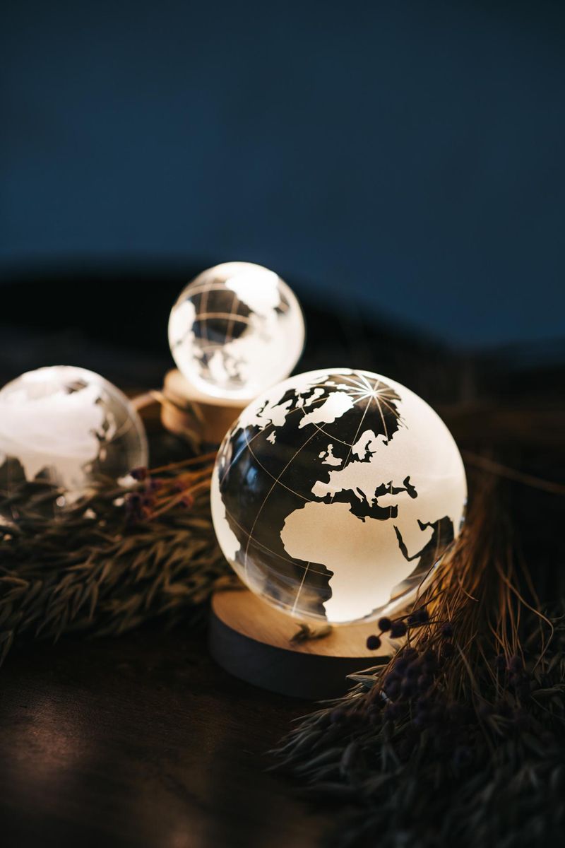Favor Balloon LED 4 colors Porcelain Stars