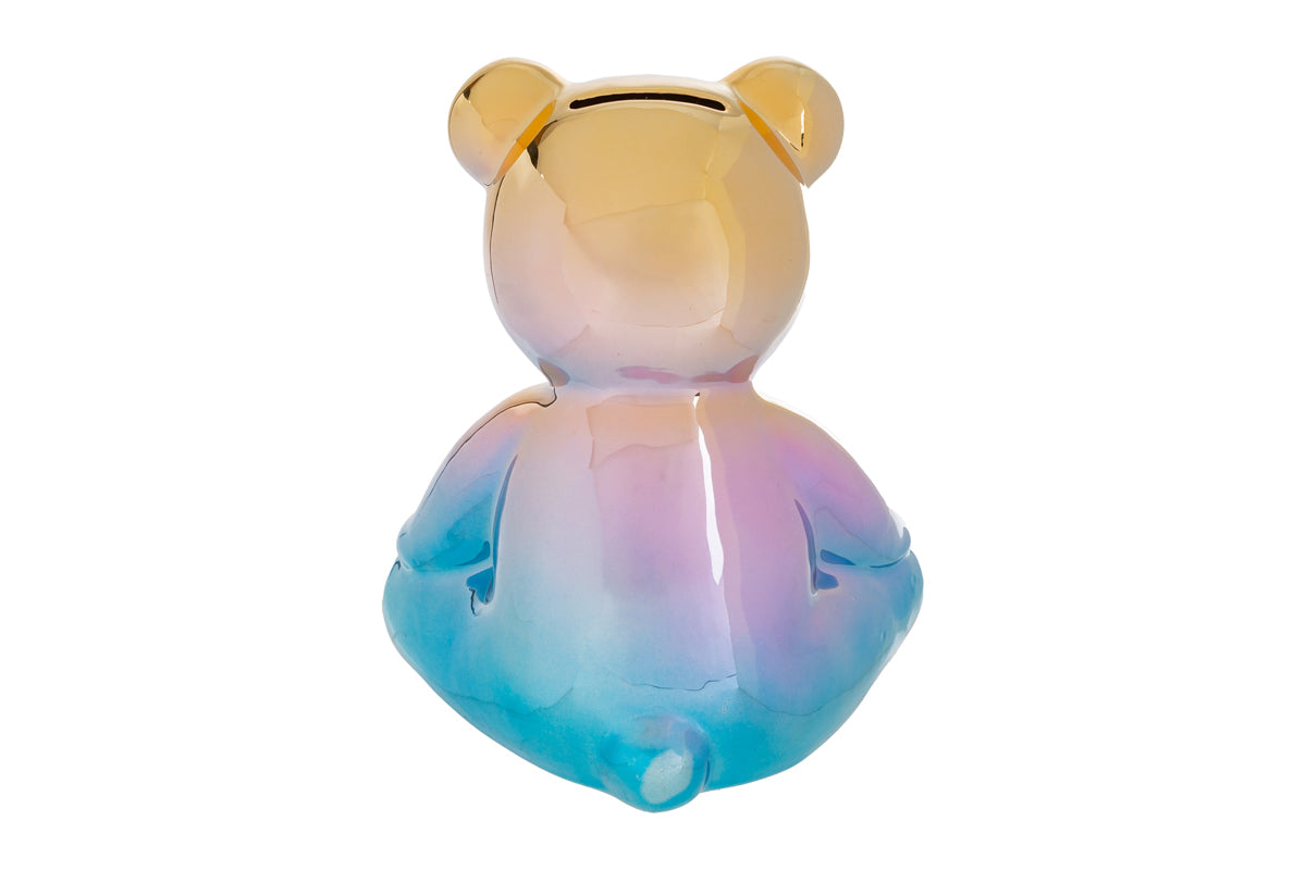 Bomboniera Salvadanaio Orsetto Shine Ceramica con Shopper Le Stelle