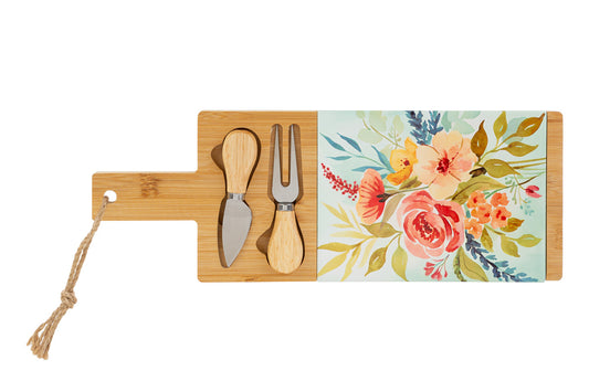 Bomboniera Tagliere Legno Set 3 o 4 pezzi Formaggio con Box Le Stelle