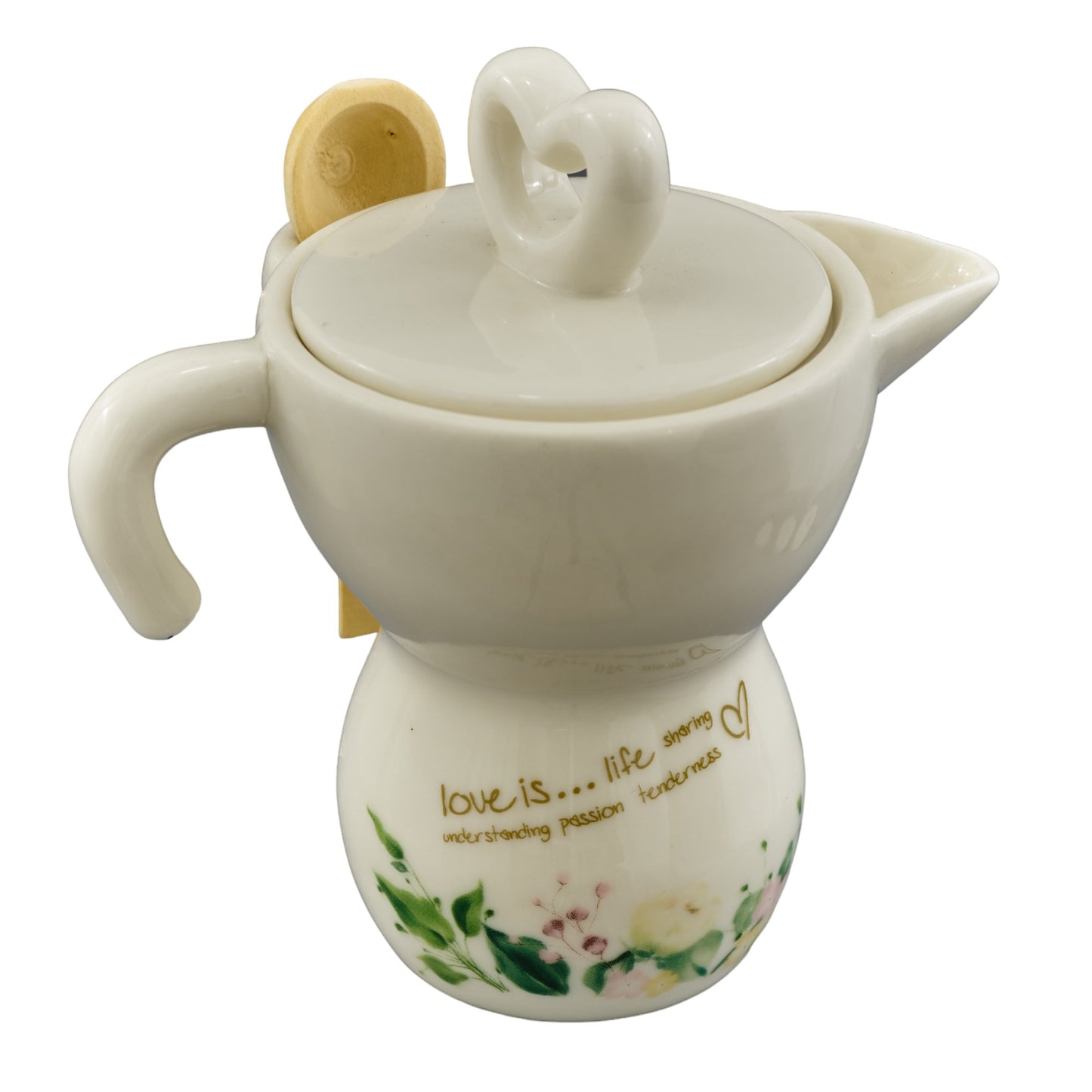 Sucrier et cafetière en céramique Rosedream