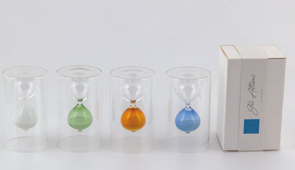 Margot Glass Hourglass Favor Couleurs assorties