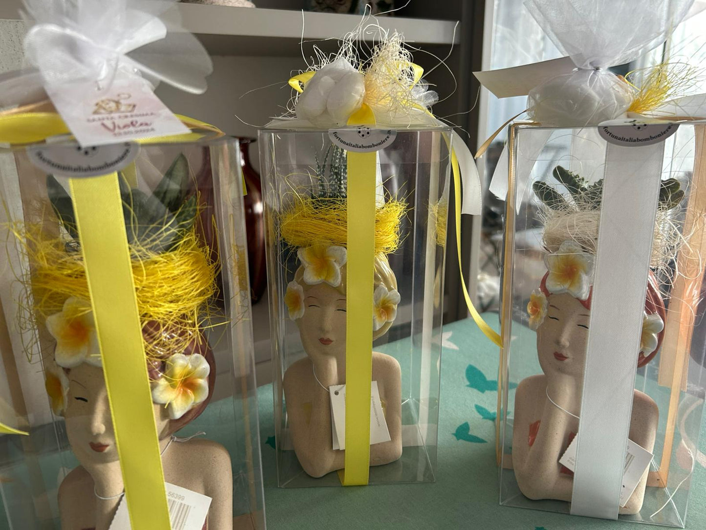 Favor Vase Face Little Girl Flowers CBR