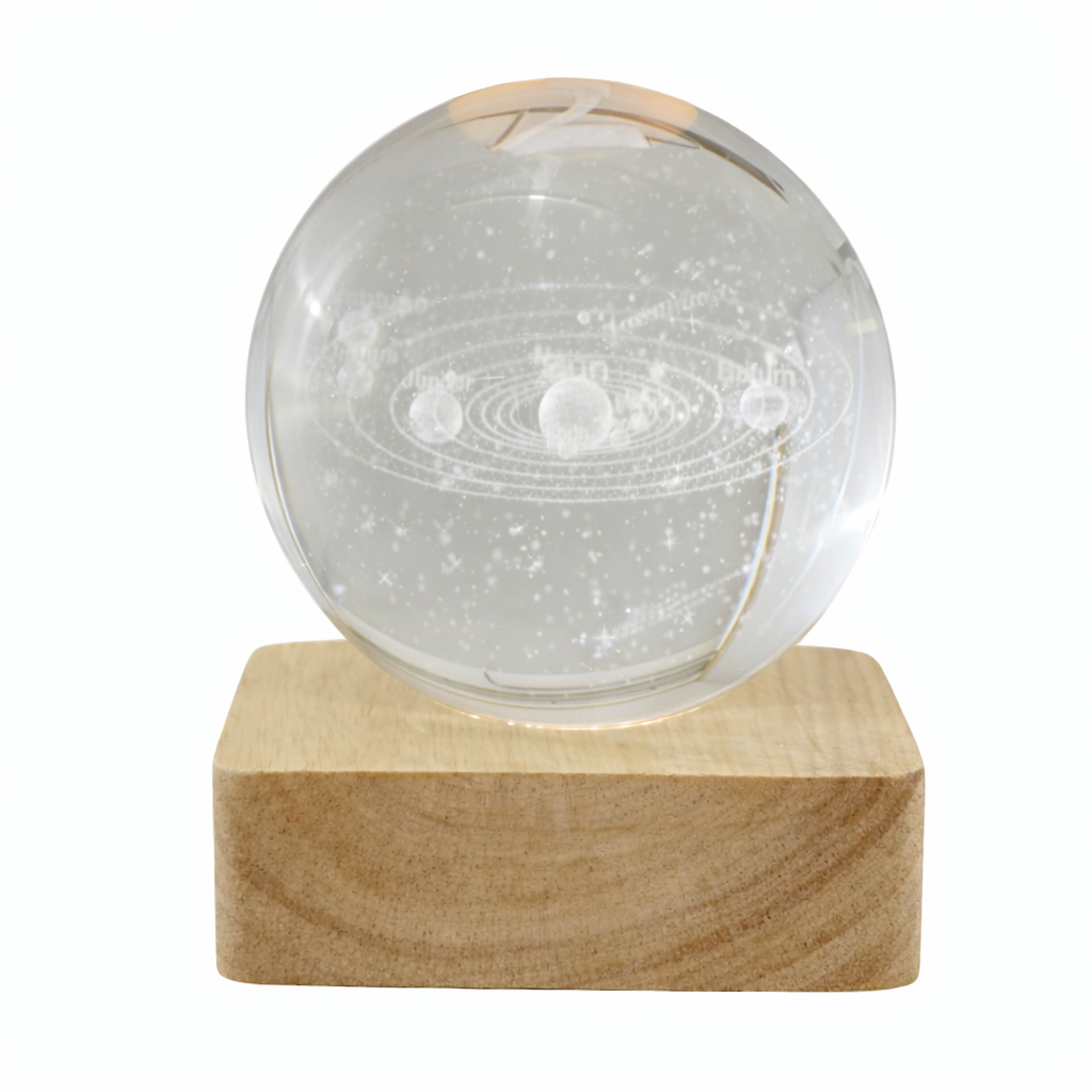 Bomboniera Lampada a Batteria Sfera Pianeti LED Melograno