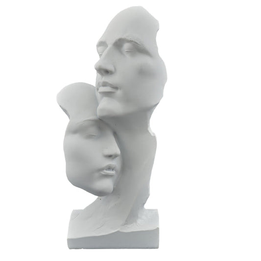 Wedding Favor Statue Couple Face Hug