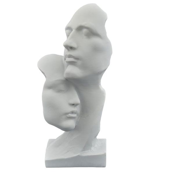 Wedding Favor Statue Couple Face Hug