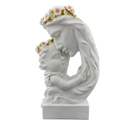 Bomboniera Matrimonio Statua Maternita' Fiori