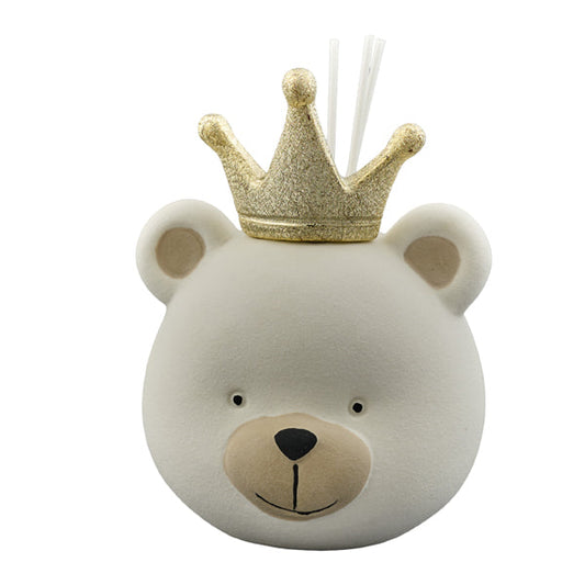 Faveur du parfumeur Led Crown Bear en porcelaine satinée