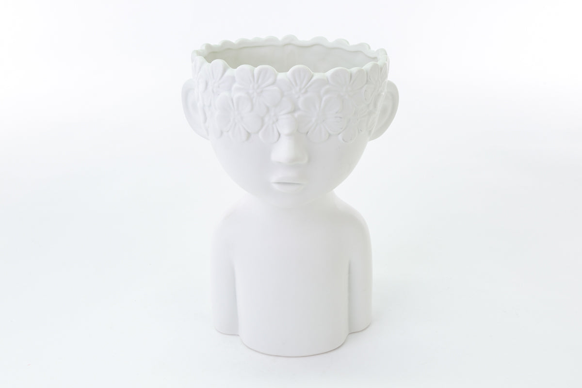 Faveur de vase buste en porcelaine