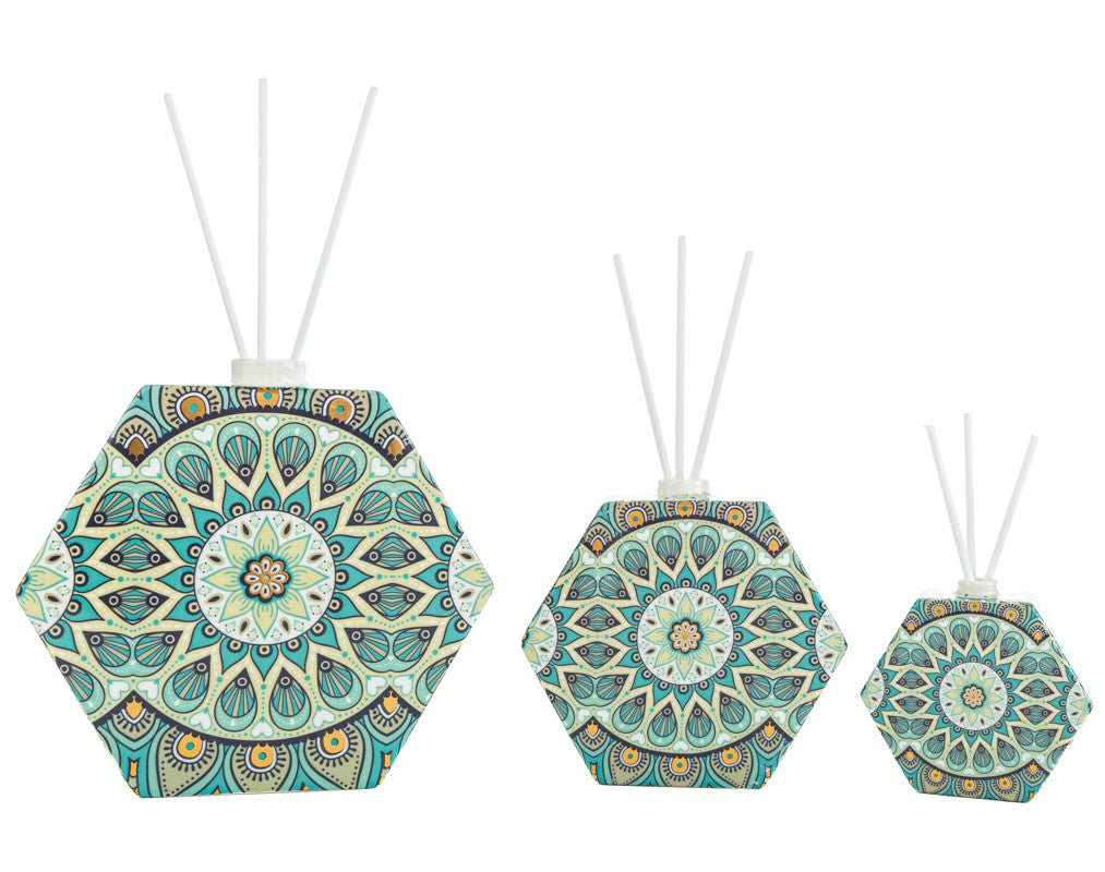Bonbonnière du Parfumeur en Porcelaine Cachemire "Le Stelle" Hexagonal