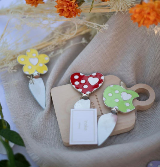 Favor Set Margot Enamelled Metal Chopping Board and Knife