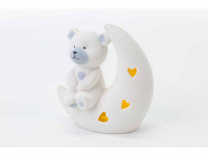 Ours de lune en porcelaine favorise les étoiles