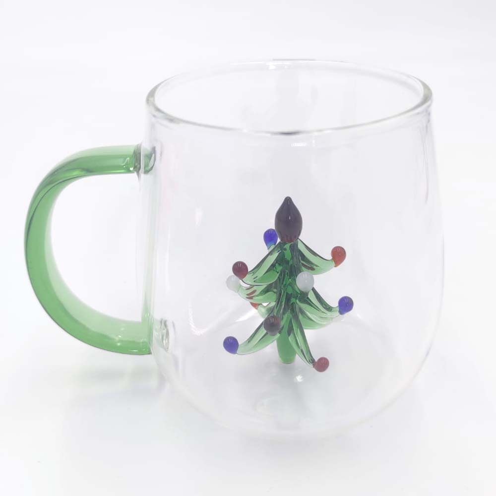 Tazza In Vetro Con Fenicottero Rosa 350 Ml - Tazza Da Tè E Caffè Divertente, Regalo Originale